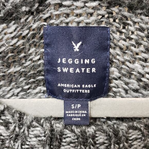 American Eagle Jegging Sweater Neon Snowflake Size Small - Picture 5 of 8